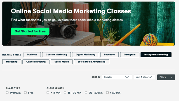 Online Social Media Marketing Classes by skillshare